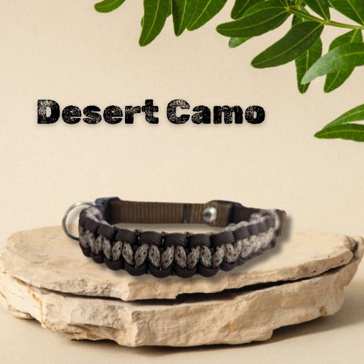 Desert Camo Paracord Dog Collar