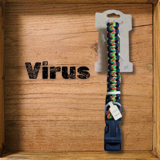 Virus Paracord Dog Collar