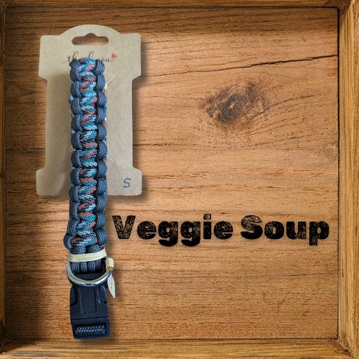 Veggie Soup Paracord Dog Collar